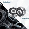 sourcing map 1601-2RS Deep Groove Ball Bearing, 4pcs 5mm x