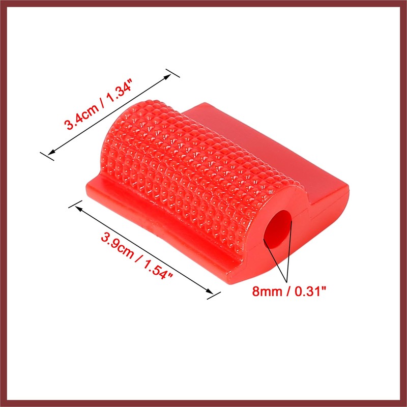 HEROFFIX 2pcs Universal Red Gear Shift Shifter Case Boot Protector