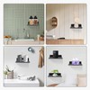 Small Black Metal Wall Shelf, 6.1 x 5.1 in Floating