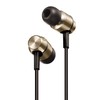 Panasonic RP-HDE5-N In-Ear Earphones, Supports High-Resolution Sound Sources, Gold
