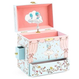 DJECO DJ06591 Musikbox-Ballerina auf der Bühne, mehrfarbig