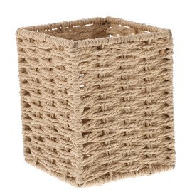 jojofuny 1Pc Hand Woven Sundries Organizer Basket for Home and Office Versatile Storage Box for Tea Table Desktop and Items Stylish Pen Holder for Stationery and Accessories