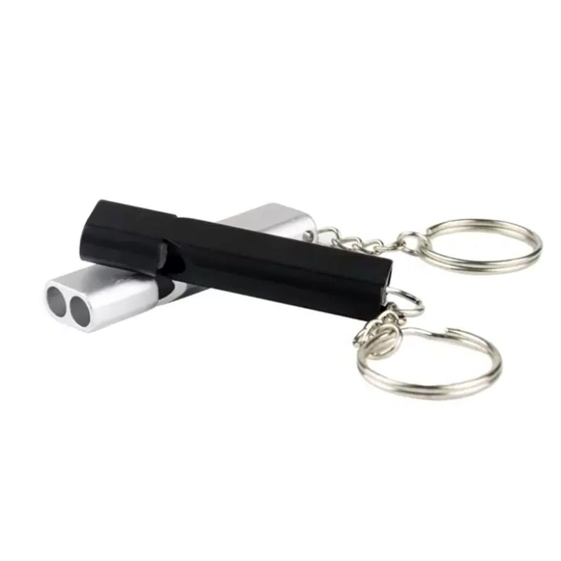 Village Blacksmith MK-6079 Big Sound Emergency Double Whistle, Red, Sounds