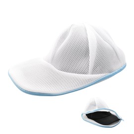 Gethamo Cap Washing Net, Cap Washer, Cap, Washing Net, Prevents Shape Loss (Blue)