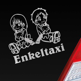 Hellweg Druckerei Enkeltaxi Grandma Grandpa Kids Car Sticker Rear Window Sticker