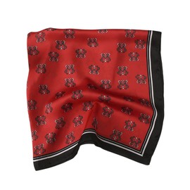 FAIRYGATE Schal Rot Damen Bandana Halstuch Seidentuch Paisley Drucken Tuch Schal Kopftuch Multifunktion Unisex Biker 21233