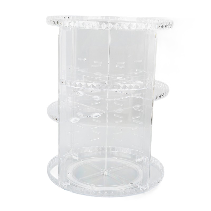 360 Degree Rotation Rotating Makeup Organizer Transparent Stable Base Cosmetic