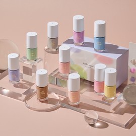 classic nail Moregel Art Liquid Blooming Spring Pastel + 30 parts / 모어젤 아트리퀴드 블루밍 봄파스텔+파츠 30개
