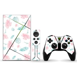 MightySkins Skin Compatible with NVIDIA Shield TV (2017) wrap Cover Sticker Skins Paper Flowers