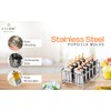 ecozoi Stainless Steel Popsicle Molds and Rack - 10 Square