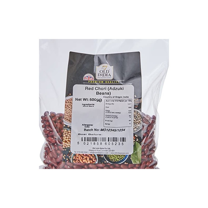 Old India Red Chori (Adzuki Beans) 500g