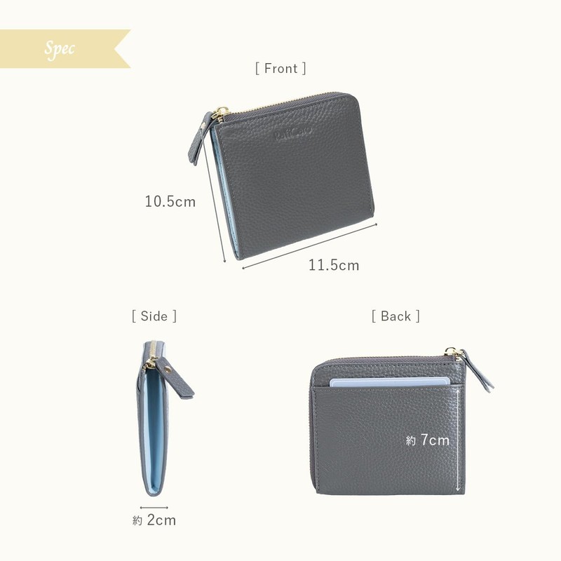 RafiCaro Women's Mini Wallet, Prevents Bills Breaking, Large Capacity, Card