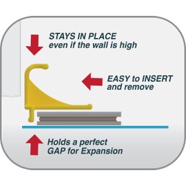 Tfloor Laminate Flooring Spacers : for Installing Laminate Wood, Vinyl Plank, Engineered Hardwood, LVT, Bamboo, Subfloor Panels, or Any Floating Floor Material. Made in The USA.