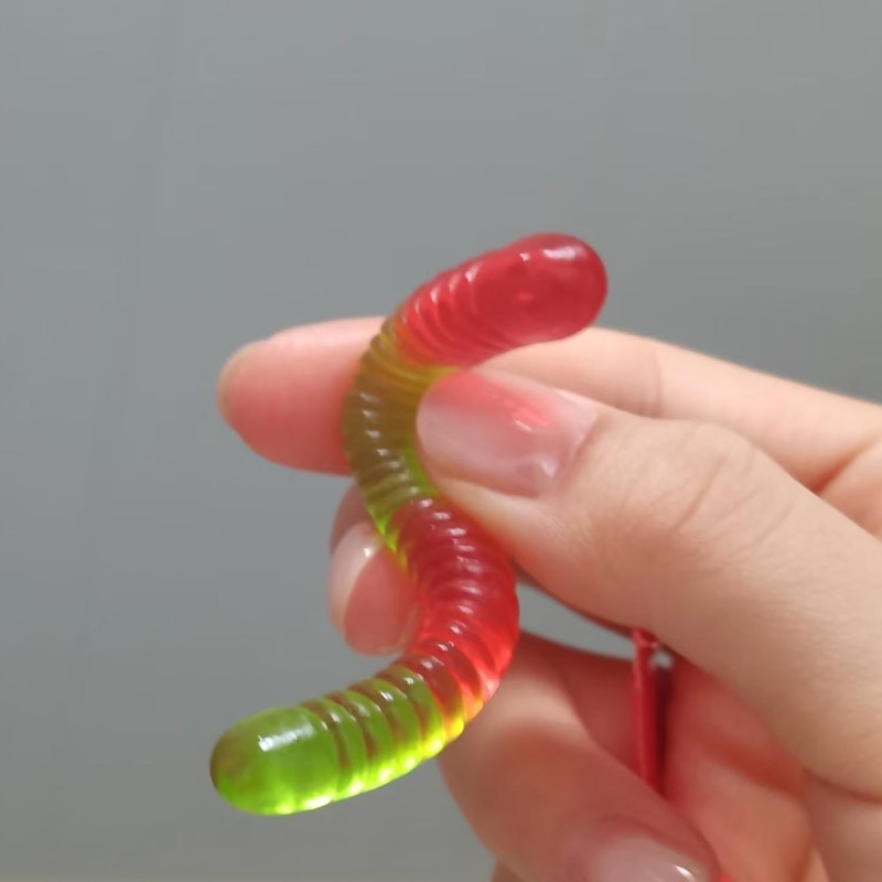 EPYHREHM Silicone Gummy Worm Molds For Chocolate Candy Set Of
