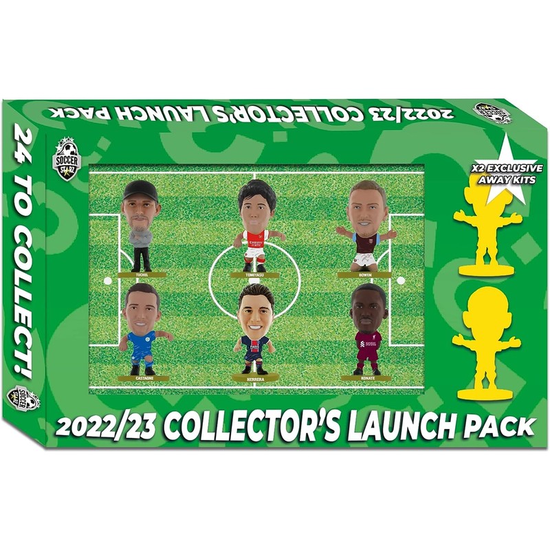 SoccerStarz - Launch Pack with 8 Figures (Green) Version 2022/23