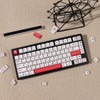 mintcaps Keycaps, 148 Keys White Red Custom Keycap, Cherry Profile
