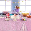 Boyigog Pink Green Party Decoration Tablecloth Set, Lovely Birthday Party