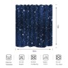 BIYSUC Night Sky Stars Shower Curtain Blue Starry Space Galaxy