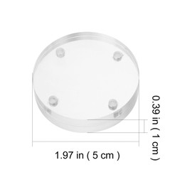 ULTECHNOVO 4Pcs Round Magnetic Discs for Photo Display Mini Picture Frame Magnets Decorative Magnets for Home Decor Magnetic Photo Holders Picture Frame Ornaments