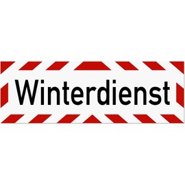 Magnetic Sign Winter Service | Magnetic Sign | Available in Three Sizes (45 x 15 cm)
