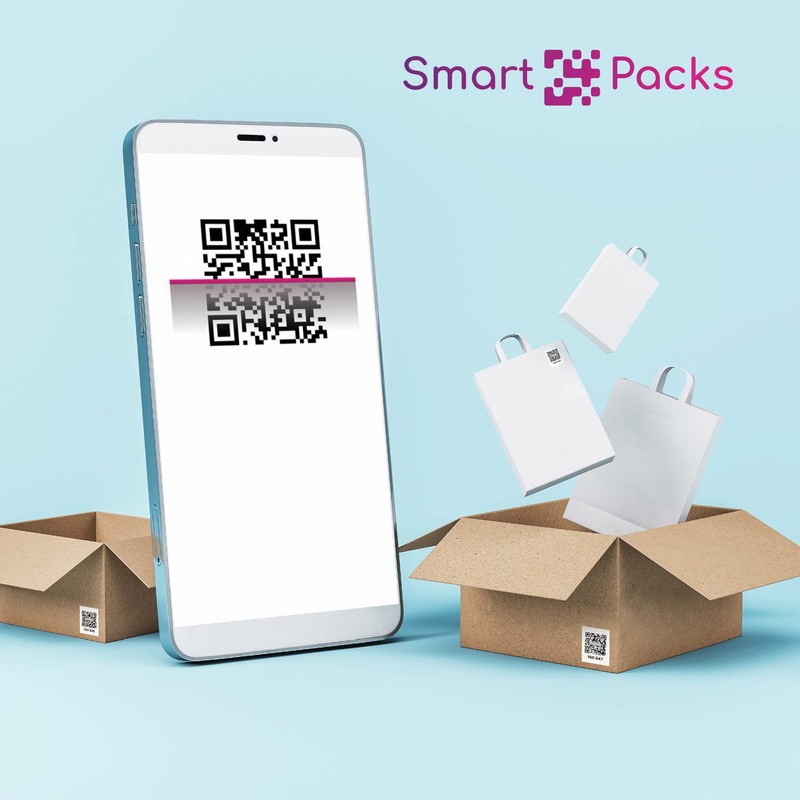 SmartPacks QR Stickers - Premium Smart Labels with AI-Powered App