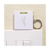Azeeda 'Elegant Tulip Bloom' Keyring Tape Measure/Spirit Level Tool (KM00044414)