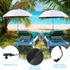 Hosuly 4 Pcs 46" Chair Umbrella with Universal Adjustable Clamp