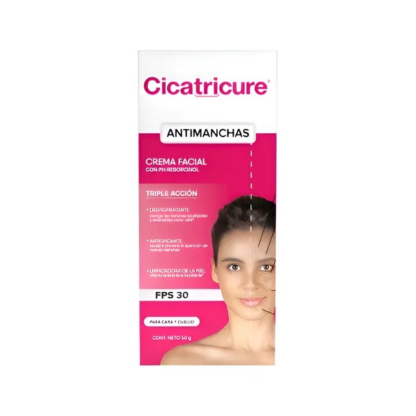 Crema Facial Cicatricure Antimanchas Con Resorcinol 50 G