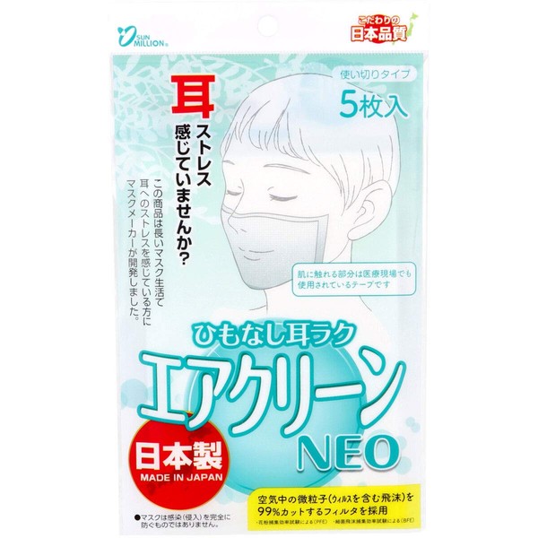 SUNMILION Air Clean NEO String Free Ear Lakus, Use Type,