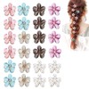 DIFEIUKI Hair Clips, Set of 24, Mini Flower Hair Clips,