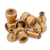 MIVOS 2 x Brass Tap Connector for Taps with 3/4