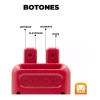 Maíz 3pzs Bocina Bluetooth Fm Recargable Luz Led Infantil Niños