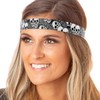 Hipsy 3-pack Women's 1980s Inspired 80s Decade 7/8" Wide Headbands