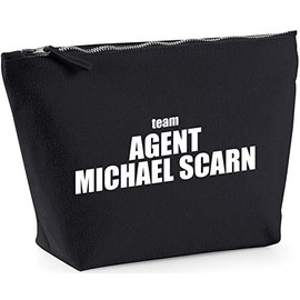 Hippowarehouse Team Agent Michael Scarn printed make up cosmetic wash bag 18x19x9cm