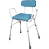 Aidapt Multi-Use Perching Stool.4 in 1 Configuration,Comfy Padded Seat&Back,Height Adjustable,Push