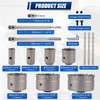 Luney 20PCS Concrete Hole Saw Kits, 30 40 50 65