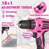 ValueMax Home Tool Kit with Cordless Lithium-ion Drill, 237-Piece Pink