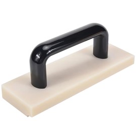 200 mm Vinyl Flooring Block, Vertical Slots on Both Sides, Comfortable Grip and Integrated Screws, Floor Friendly Vinyl Floor Knock Block, Laminate Tool (White)