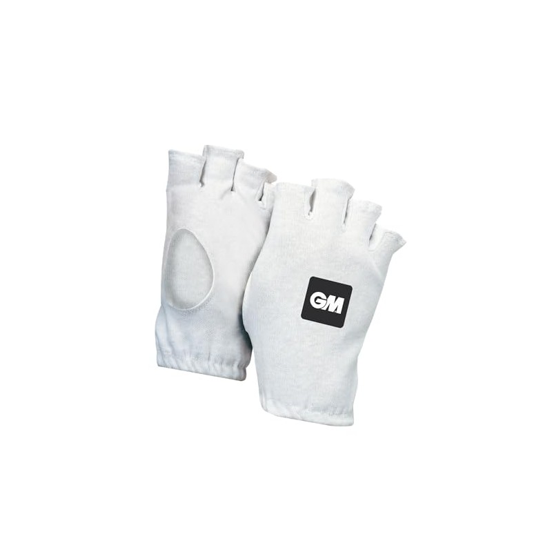 GM Fingerless Cotton Cricket Inner Gloves Boys, White