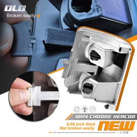HERCOO - Lente de luces de marcador de espejo lateral ámbar con LED compatible con 2008-2016 F250 F350 F450 Super Duty señal de giro reemplazo del mercado de accesorios, Cantidad: 2, ámbar y blanco