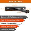 MLOQI 4 Pack Floating Shelf Brackets Heavy Duty, Black Invisible