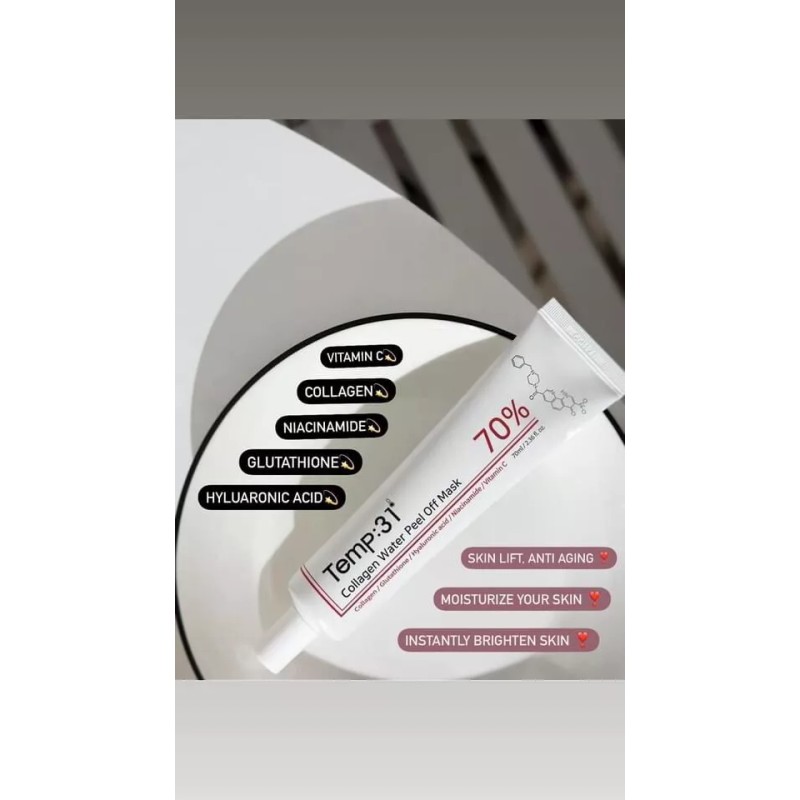TEMP:31 Collagen Water Peel Off Mask 70ml K-beauty