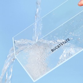 BUCATSTATE Hamster Sand Bath Container - Acrylic Shower and Dig Room Cat Litter Tray for Mice, Lemmings, Gerbils (Circular)