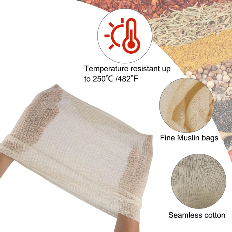 Muslin Bags Hops Grain Spice Muslin Steeping Bag - 15