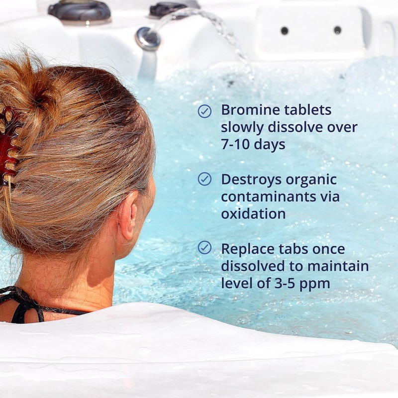 HTS Turbo Bromine Tablets for Spa Hot Tub – 1.5