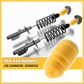 REPAIROCK Car Front Rear Jounce Bumper Stop Axle Bumpers Set 52088256 52088352 for Grand Cherokee WJ 1999-2004 Auto Replacement Parts