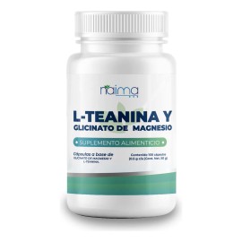 L- Teanina Y Glicinato De Magnesio 500 Mg - 100 Cápsulas Sabor Sin Sabor