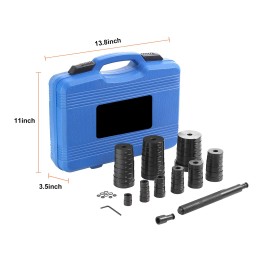 Custom 52pcs Auto Repair Tool Set Transmission Wheel Axle Bearing Race Seal Driver Installer Remover 18-65mm Bushing BearingDefault: Default
