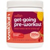 Wellah Get-Going Pre-Workout Drink Mix (Fruit Punch Flavored, 30 Servings)