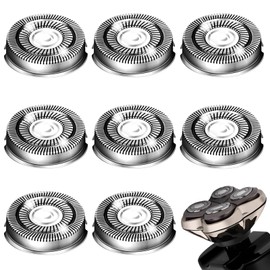 Shaver Head Replacement Blade for Skull Shaver Pitbull Gold Silver Platinum PRO Shaver Replacement Blade 4 Head,Replacement Heads Compatible with Pitbull Skull Shaver Replacement Blades,8 Packs.